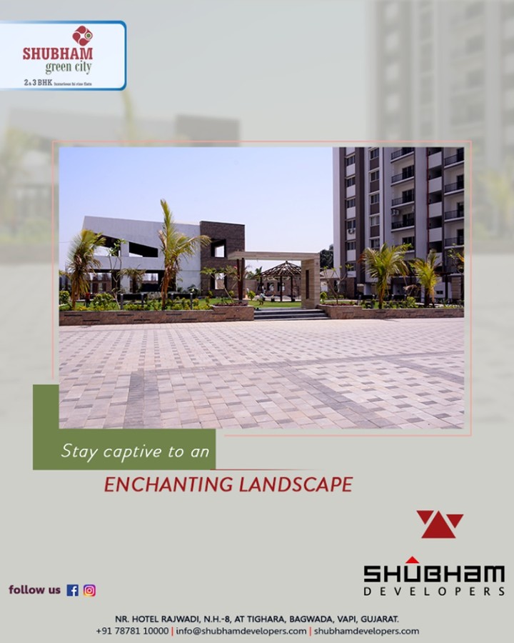 Away from the hustle-bustle of the city life, invest in a life like you and stay captive to an enchanting landscape in the premises of #ShubhamGreenCity.

#Greencity #ShubhamDevelopers #RealEstate #Gujarat #India #Vapi #2BHK #3BHK