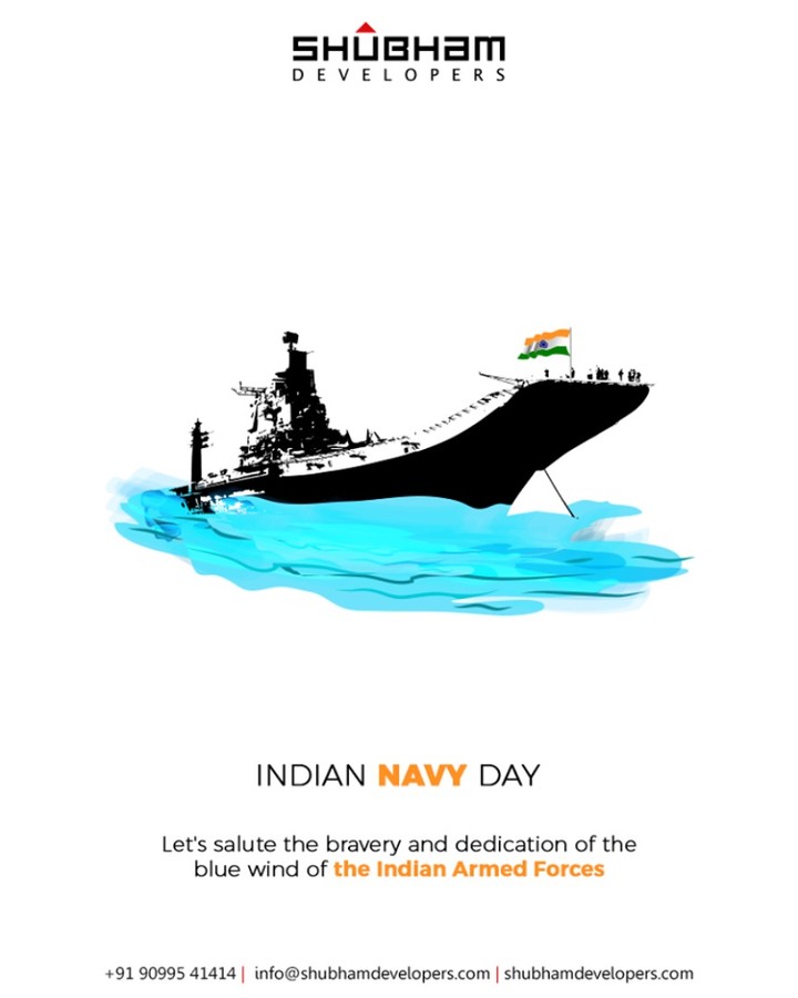 Let's salute the bravery and dedication of the blue wind of the Indian Armed Forces.

#IndianNavyDay #NavyDay #NavyDay2019 #IndianNavyDay2019 #ShubhamDevelopers #RealEstate #Gujarat #India