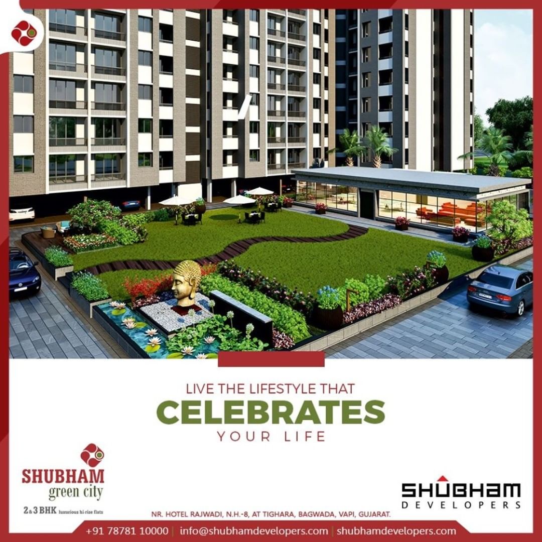 The scenic beauty of Nature is awesome to look at and in between lies #ShubhamGreenCity for Wonderful lifestyle.

#GreenCity #ShubhamDevelopers #RealEstate #Gujarat #India #2BHK #3BHK #Vapi