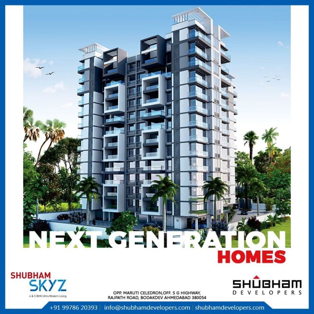 Designed to match the ultra-modern lifestyle of present and future.

#ShubhamSkyz #PicturesqueView #ExperienceExtravagance #Luxury #HappyHomes #Family #HappyFamily #HomeWithNature #HappyNature #NatureSpecial #Bodakdev #ShubhamDevelopers #RealEstate #Gujarat #India