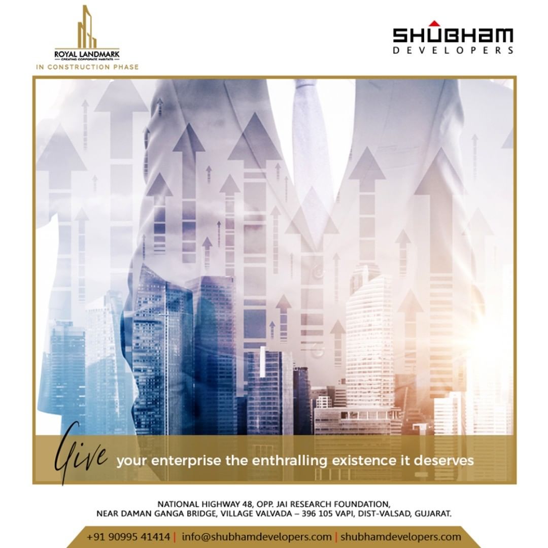Introduce yourself to the business world at a prime address, give your business a truly professional image and enthralling existence that it deserves.

#RoyalLandmark #Commercial #ShubhamDevelopers #RealEstate #Gujarat #India #ComingSoon