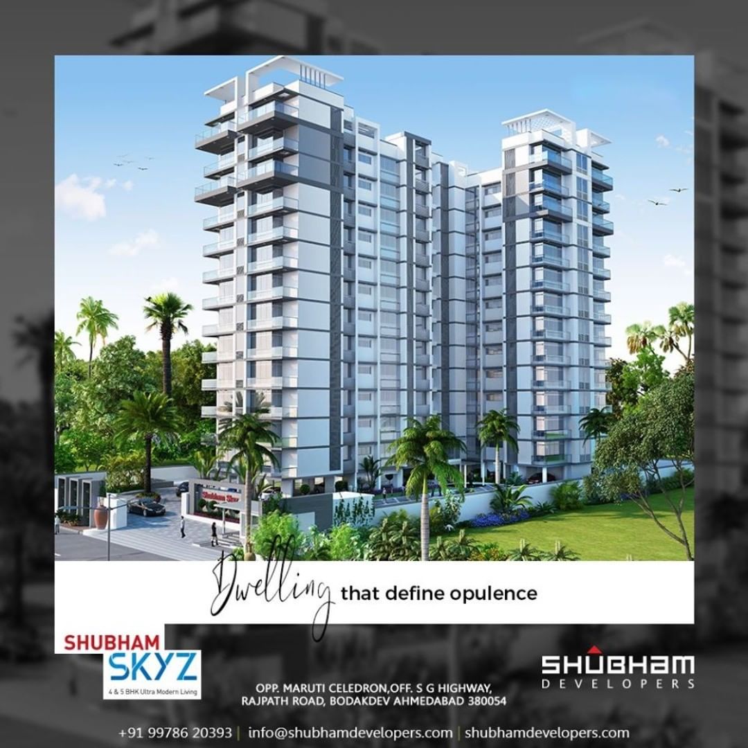 Offering a space where you experience the joy of living that define luxurious amenities also experience the convenience of life without hassles.

#ShubhamSkyz #PicturesqueView #ExperienceExtravagance #Luxury #HappyHomes #Family #HappyFamily #HomeWithNature #HappyNature #NatureSpecial #Bodakdev #ShubhamDevelopers #RealEstate #Gujarat #India