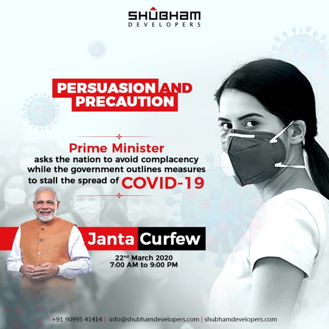Prime Minister asks the nation to avoid complacency while the government outlines measures to stall the spread of
COVID-19

#IndiaFightsCorona #JantaCurfew #JantaCurfew2020 #Coronavirus #ShubhamDevelopers #RealEstate #Gujarat #India