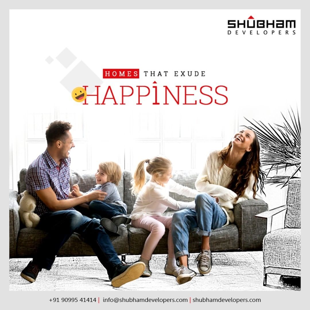 Celebrate life in a home that exudes happiness designed to cater to your needs and desires.

#SoulfulLiving #Fresh #GreenLiving #LiveWithNature #Nature #GoGreen #HappyHomes #Family #HappyFamily #HomeWithNature #HappyNature #NatureSpecial #SolemnlyDesigned #Sanand #Mehsana #ShubhamDevelopers #RealEstate #Gujarat #India