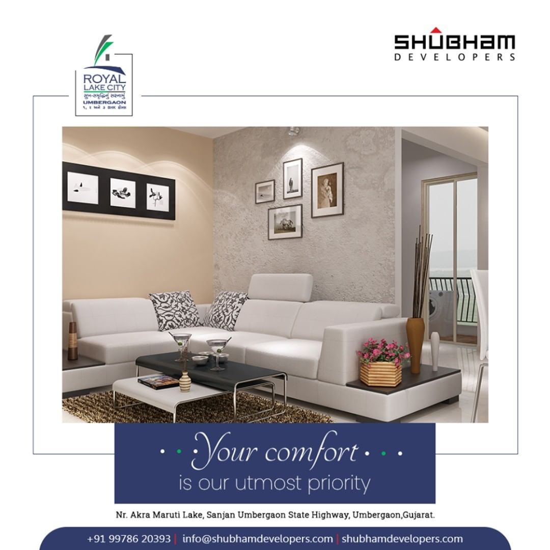There is no feeling that compares to coming back to your own home. We aim to bring your dream home alive because your comfort is our utmost priority.

#RoyalLakeCity #ShubhamDevelopers #RealEstate #Gujarat #India