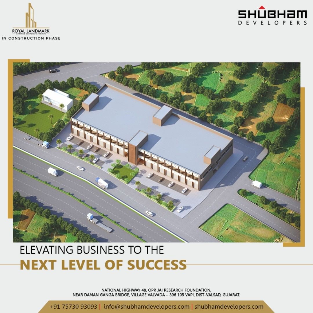 Elevate your Business and take it to the Next Level of Success with the one of its kind business hub located at a prominent location right on National Highway 48.
#RoyalLandmark #Commercial #ShubhamDevelopers #RealEstate #Gujarat #India