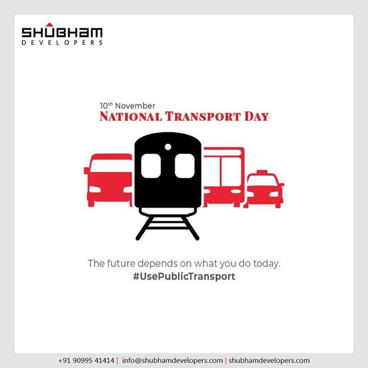 The future depends on what you do today. 

#NationalTransportDay #UsePublicTransport #ShubhamDevelopers #RealEstate #Gujarat #India
