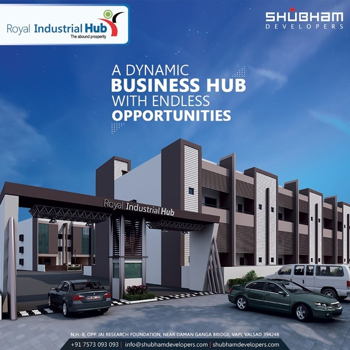 Walk-in to a dynamic Business hub with endless opportunities and embrace the elbow room designed to serve all your requirements and needs.

#RoyalIndustrialHub #Commercial #ShubhamDevelopers #RealEstate #Gujarat #India