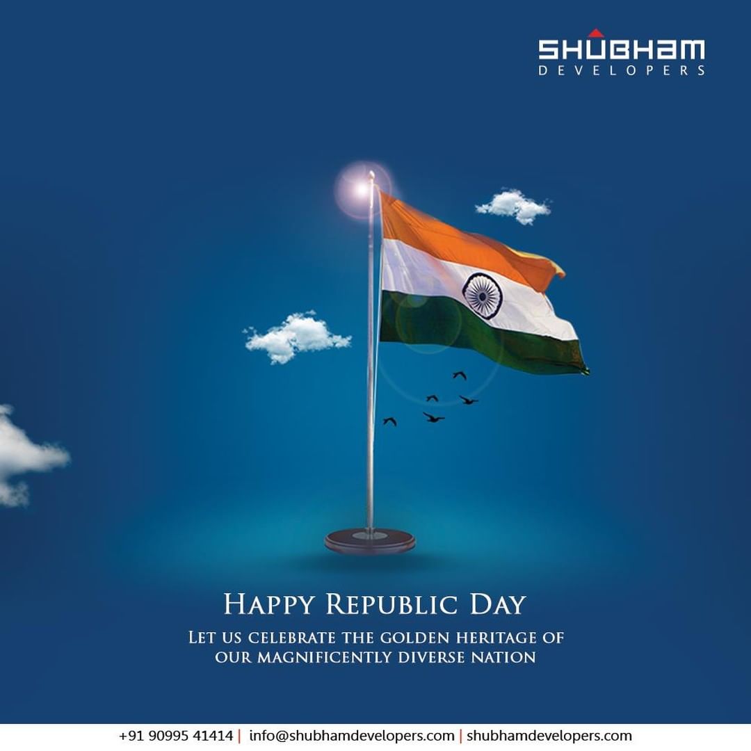 Shubham Developers,  HappyRepublicDay, RepublicDayIndia, RepublicDay2021, India, JaiHind, ShubhamDevelopers, RealEstate, Gujarat, India