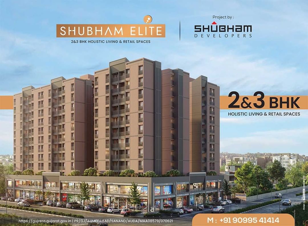 Get Ready to step into the Elite Lifestyle, we're coming up with Shubham Elite. 2 & 3 BHK Homes & Retail Spaces will make your investment worthwhile with a most sought after location of Sanand and luxurious amenities. 

We're RERA APPROVED! Book your happy-abode now.

#ShubhamElite #ShubhamDevelopers #RERAApproved #Sanand #ComingSoon #Ahmedabad #RealEstate #Gujarat #India #reels #realtor #home #property #investment #dreamhome #luxury #explore #bhfyp