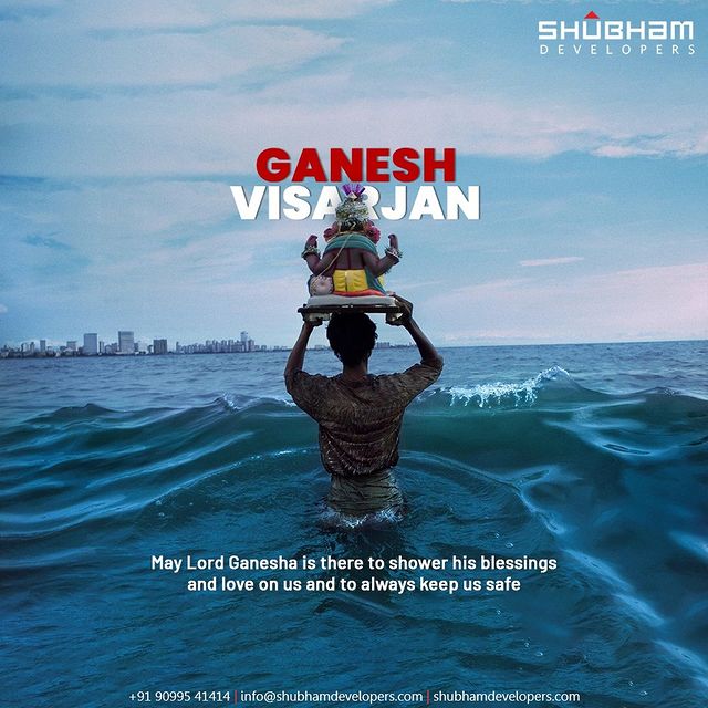 May Lord Ganesha is there to shower his blessings and love on us and to always keep us safe.

#Ganesha #GaneshVisarjan #Visarjan #Bappa #Celebration #Blessings #Ganpati #GaneshVisarjan2021 #ShubhamDevelopers #Gujarat #India #Realestate