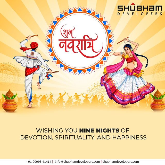 Wishing you Nine Nights of devotion, spirituality, and happiness

#Navratri #Navratri2021 #HappyNavratri #HappyNavratri2021 #Festival #ShubhamDevelopers #Gujarat #India #Realestate