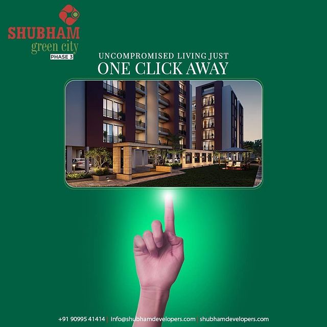 Shubham green city is a holistic living experience.  The breathtaking grandeur of these towers accustoms a well-conceived and brilliant design concept. It is where art meets architecture to create a piece of appreciation. 

#ShubhamGreenCity #Greencity #ShubhamDevelopers #RealEstate #Gujarat #India #Vapi #2BHK #3BHK #reels #realtor #home #property #investment #dreamhome #luxury