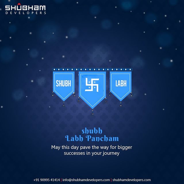 May this day pave the way for bigger successes in your journey.
#ShubhLabhPancham #LabhPancham #LabhPancham2021 #IndianFestivals #Celebration #HappyDiwali #FestiveSeason #ShubhamDevelopers #Gujarat #India #Realestate