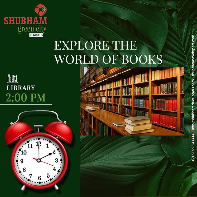 Explore the world of books, and spent qualitative time at the Library, specially made for your curiosity of books. 

#ShubhamDevelopers #shubhamgreencity #Vapi #Happyliving #Healthyliving #Familytime #Happiness #Dreamhome #home #House #Luxury #Realestate #Property #Interior #Gujarat #India