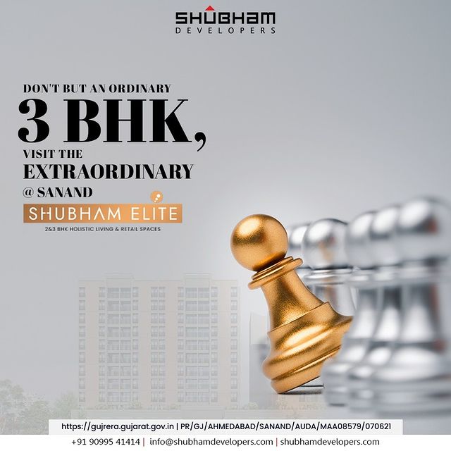 Why choose an ordinary home while you have a choice of an extraordinary one. Discover the joy of owning your paradise. 

#shubhamelite #shubhamDevelopers #RERAApproved #Sanand #Realestate #Interior #Happyliving #Healthyliving #Familytime #Happiness #Dreamhome #home #House #Property #Gujarat