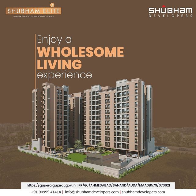 What is life, if not wholesome? Shubham Elite is here to take care of your dreams and provide you with 360° comfort, luxury and happiness. 

2 & 3 BHK Holistic Living & Retail Spaces at Sanand.

#ShubhamElite #ShubhamDevelopers #RERAApproved #Location #Sanand #Ahmedabad #RealEstate #Gujarat #India #Reels #Realtor #Home #Property #Investment #Dreamhome #luxury #Explore