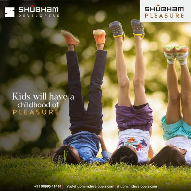 It is your responsibility to ensure that your kids have a cheerful and happy childhood.
Gift them a childhood of pleasure.

#ShubhamDevelopers #ShubhamPleasure #LifestyleOfPleasure #Pleasure #Amenities #Happyliving #Familytime #ComingSoon #Happiness #Luxury #Realestate #Property #Gujarat #India