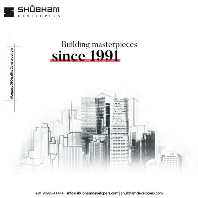 Crafting timeless architectural marvels since 1991, Shubham Developers is dedicated to creating exceptional living spaces that elevate your lifestyle and stand the test of time. 

#ShubhamDevelopers #QualityConstruction #LuxuryLiving #DreamHome #Craftsmanship #Innovation #Excellence #Architecture #Design #HomeBuilder #ConstructionExperts #CustomerSatisfaction #TrustedBuilder #BuildingDreams #ModernLiving #ResidentialProjects #CommercialProjects #BuildingCommunities #Shubham #ShubhamDevelopers