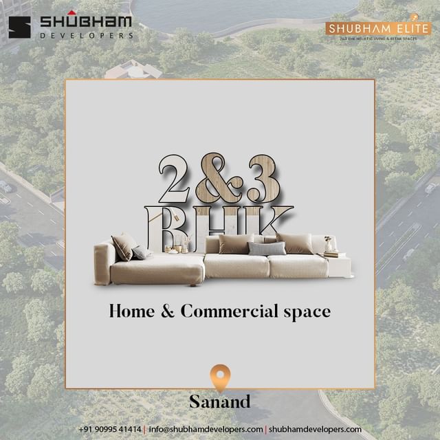 Live in comfort and luxury at SHUBHAM ELITE with its spacious two and three-bedroom apartments and on-site retail and commercial spaces. Experience a better way of life with modern amenities and a prime location.

#Shubhamelite #shubhamDevelopers #Luxurious #Office #Elegance #RERAApproved #Sanand #Business #Location #Showroom #Retail #Desirablebusinessaddress #Officespace #Realestate #Property #Gujarat