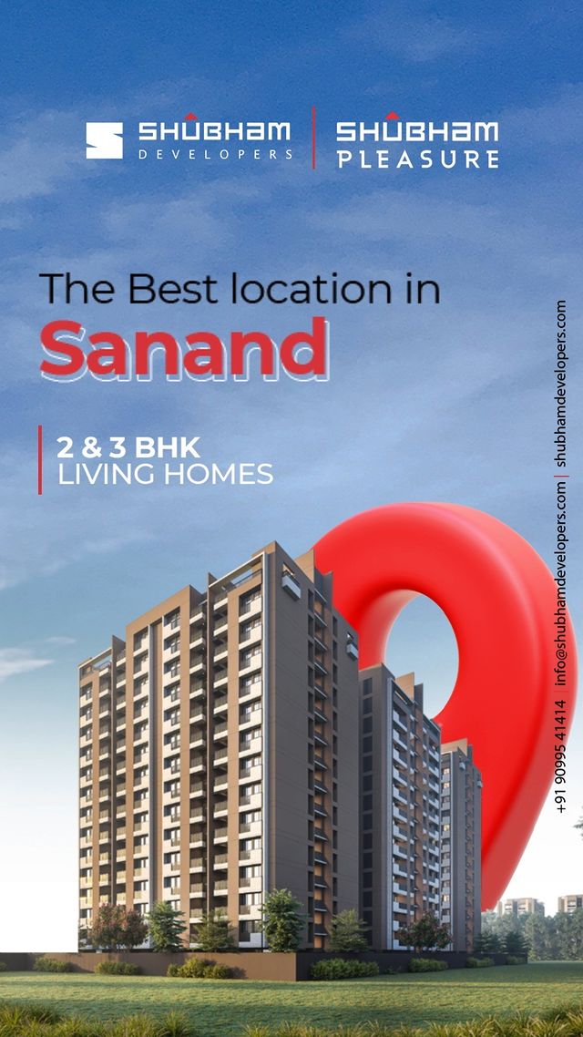Hey you! 

Ready to witness the magic of Sanand's Best location? 

Step into a world of elegance and serenity with our stunning 2 & 3 Bhk Living Homes.

 

#ShubhamPleasure #LuxuryLiving #DreamHome #NewApartment #ModernLiving #ComfortLiving #SpaciousHomes #Amenities #Happyliving #Familytime #ComingSoon #Happiness #Luxury #Realestate #Property #Gujarat #India