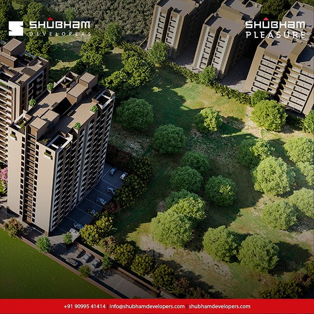 Enjoy magnificent living with pleasant green views. Shubham Pleasure is a peaceful haven where you'll be able to immerse yourself in nature's glory, embracing the perfect combination of elegance and natural beauty.

#ShubhamDevelopers #ShubhamPleasure #LifestyleOfPleasure #Pleasure #Amenities #Happyliving #Familytime #ComingSoon #Happiness #Luxury #Realestate #Property #Gujarat #India