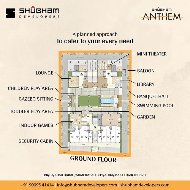 Shubham Developers,  ShubhamAnthem!, amenities, multipleamenities, realestate, DreamHome, apartments, amenitiesatAnthem, ShubhamAnthem, Shela, Ahmedabad, Gujarat